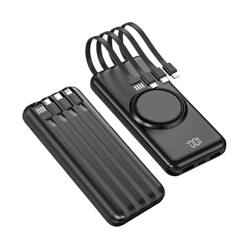 Bateria Externa Inalambrica Powerbank Microlab 10000 Mah Negro – imagen 3