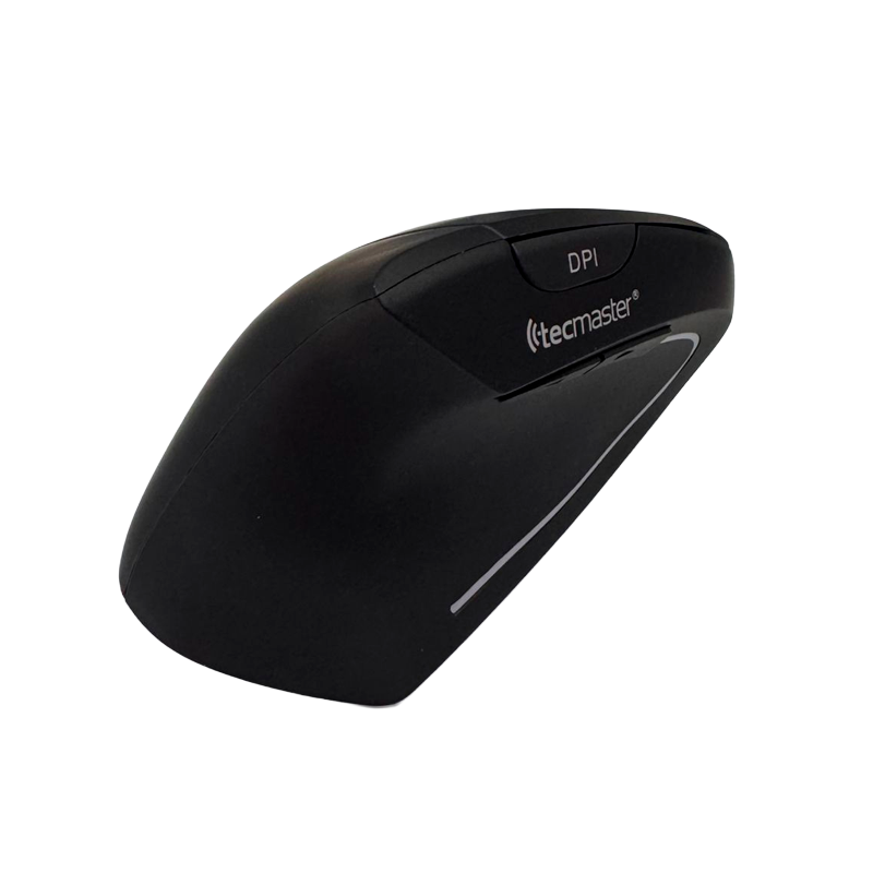 Mouse Inalambrico Tecmaster Vertical Para Zurdos TM-100566 Negro – imagen 3