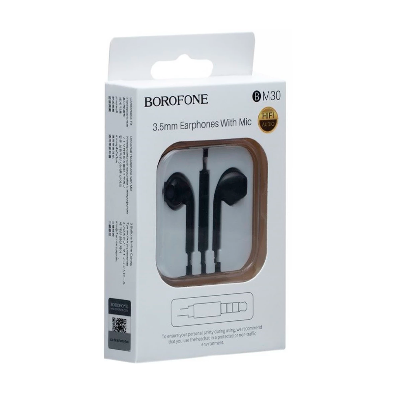 Audífonos In Ear 3.5mm Borofone Bw30 Negro – imagen 3