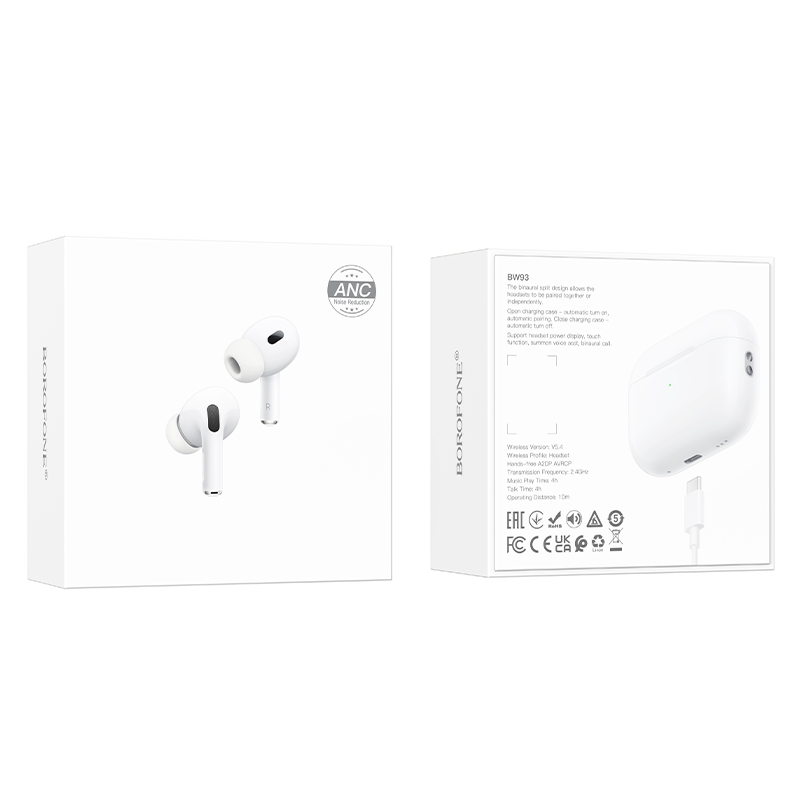 Audífonos In Ear Bluetooth Borofone Bw93 Anc Blanco – imagen 3