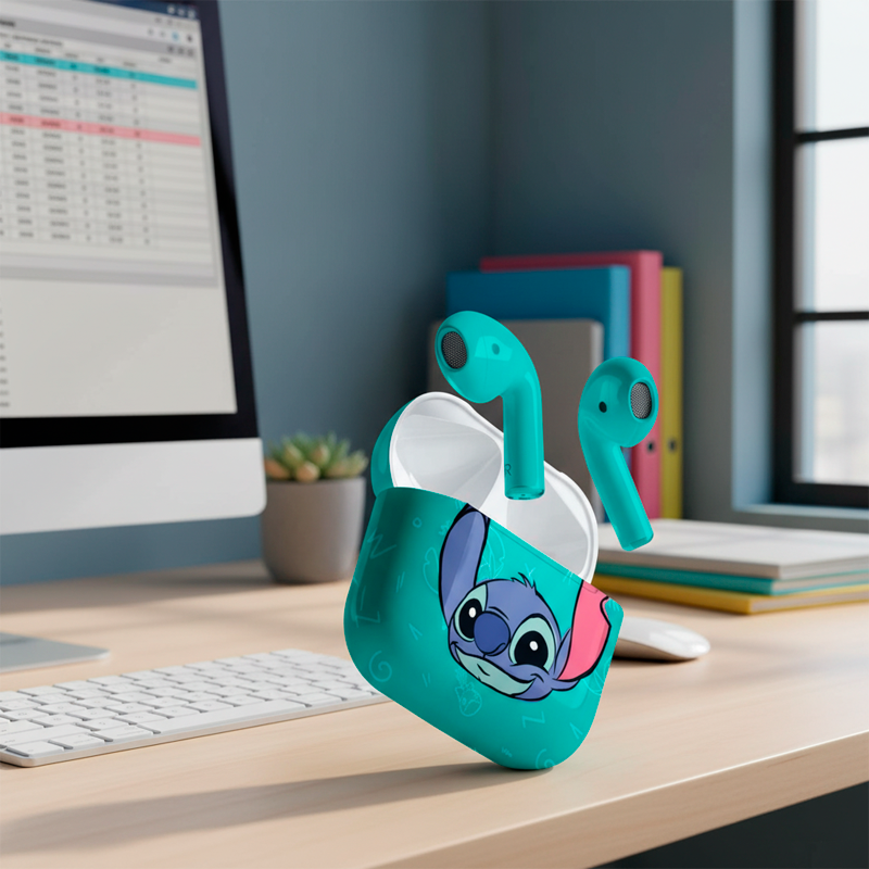 Audífonos In Ear Bluetooth Disney Stitch Verde – imagen 3