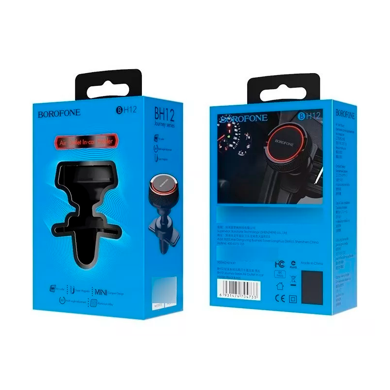 Soporte De Auto Rejilla Borofone Bh12 Negro – imagen 3