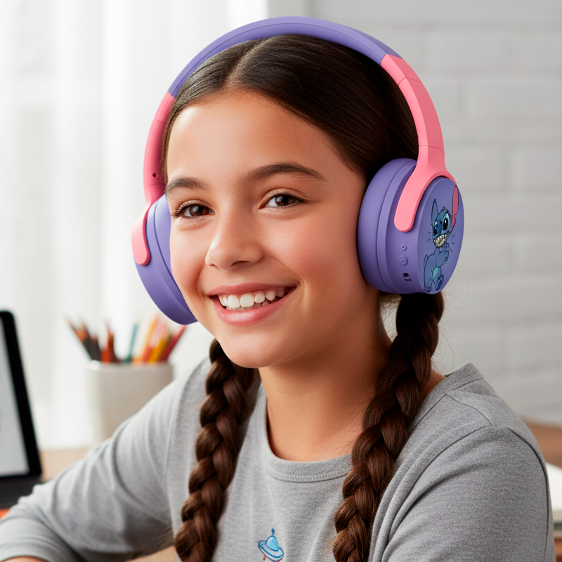 Audífonos Bluetooth Disney Stitch Emotions Morado – imagen 3