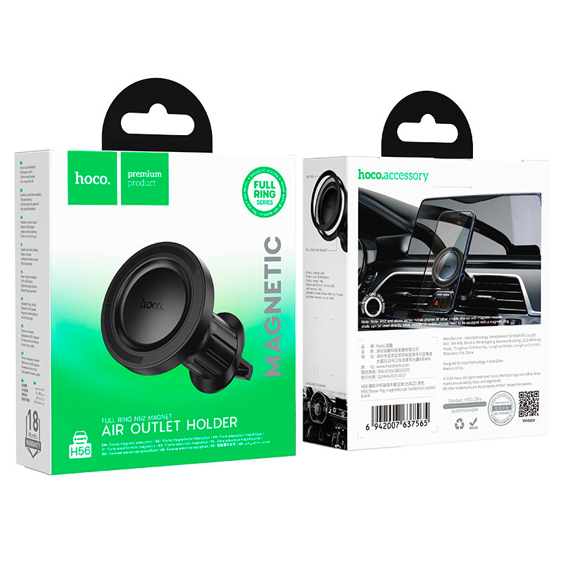 Soporte De Auto Rejilla Ventilacion Hoco H56 Negro – imagen 3
