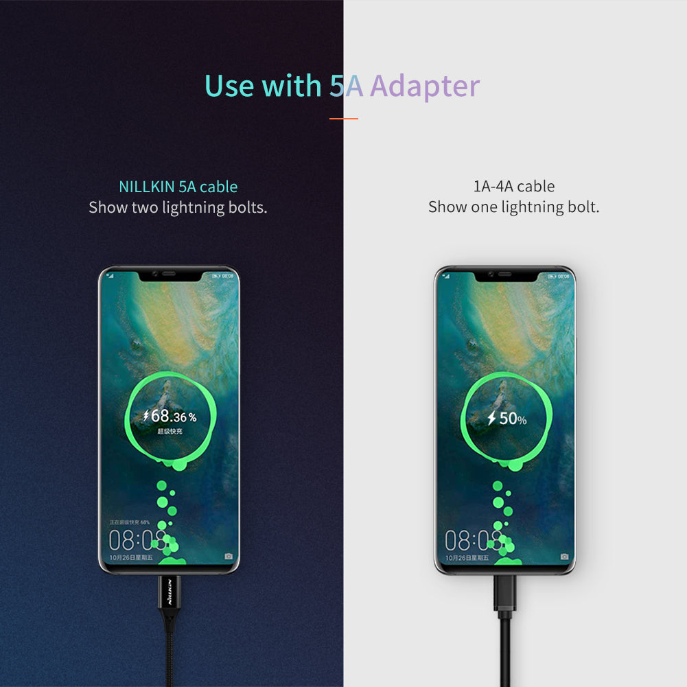 Cable Tipo C Super Carga Rapida 5A Nillkin – imagen 2