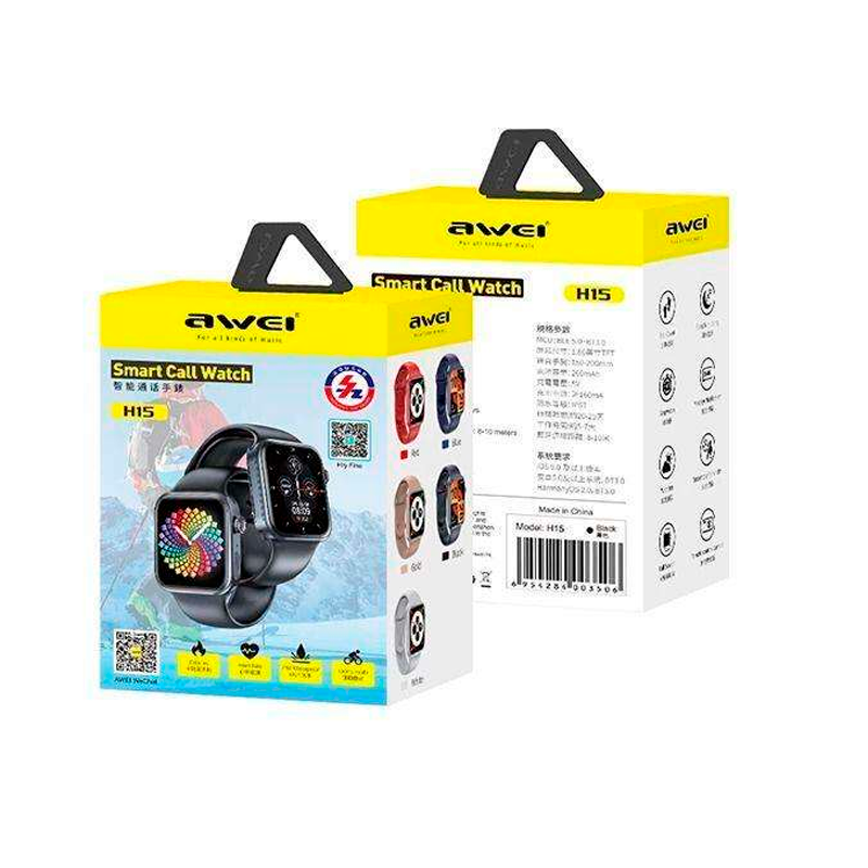 Reloj Smartwatch Awei Deportivo H15 Negro – imagen 2