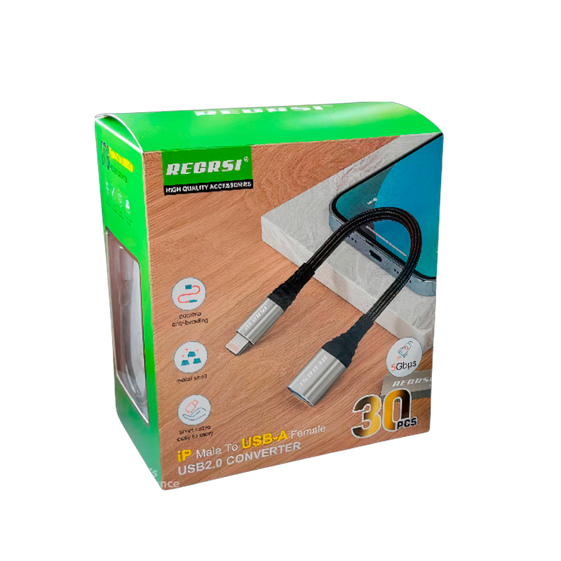 Adaptador Para Lightning a Usb Recrsi Ot-g06 Negro – imagen 2