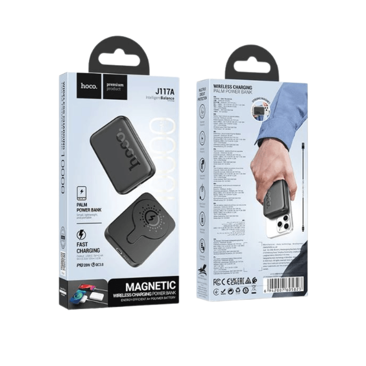 Powerbank Carga Rapida Magsafe Hoco J117a 10000 Mah Negro – imagen 3