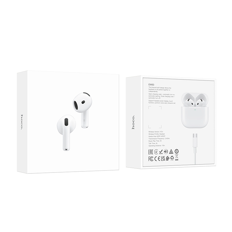 Audífonos In Ear Bluetooth Hoco Ew83 Blanco – imagen 3