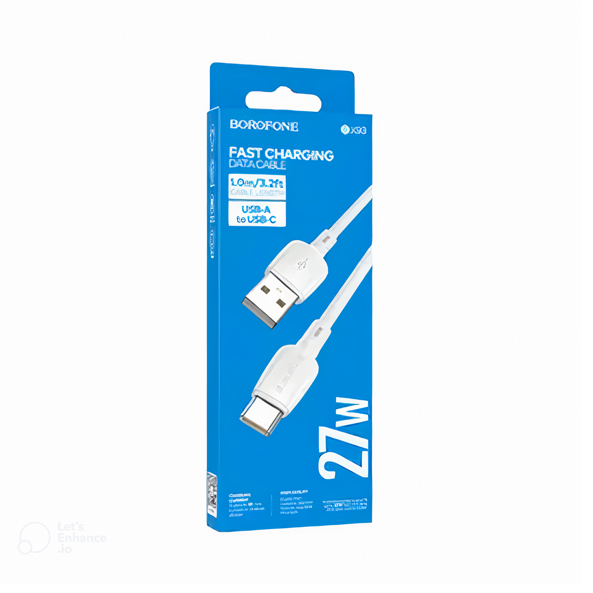 Cable Usb a Tipo C 100w Borofone Bx93 Blanco – imagen 3