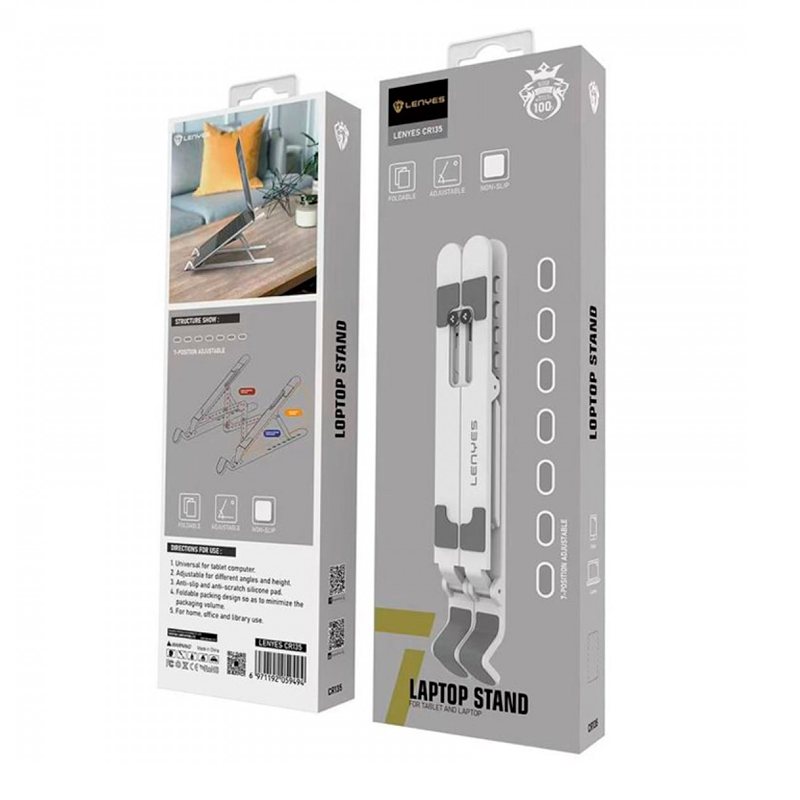 Soporte Stand Notebook Antideslizante Lenyes Cr135 15,6 Gris – imagen 3