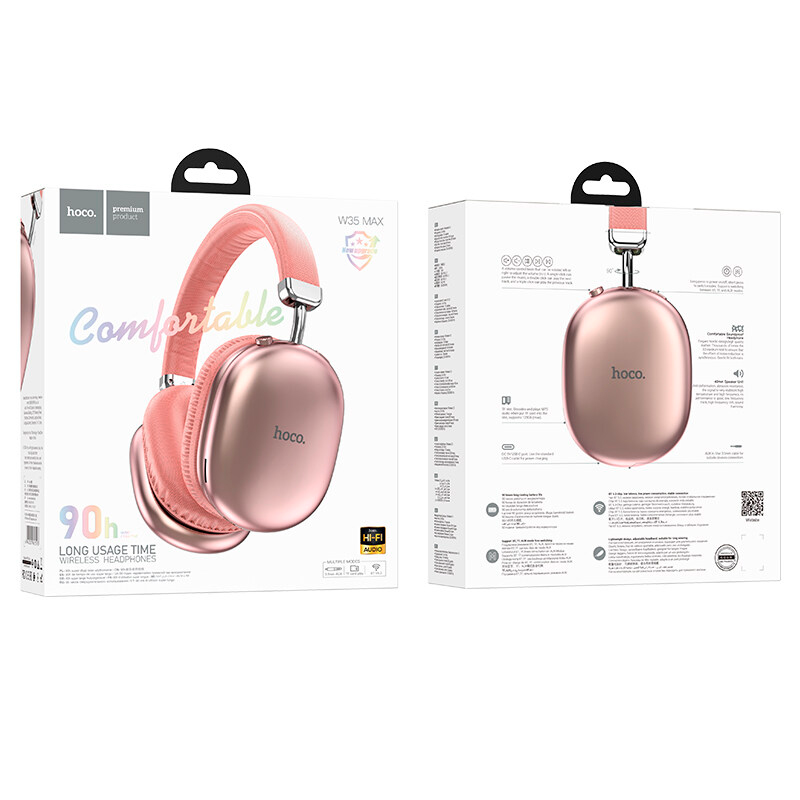 Audífonos Bluetooth Headset Hoco W35 Max Joy Rosado – imagen 3