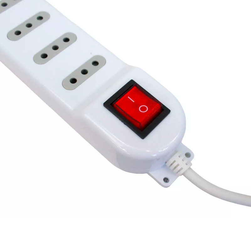 Alargador Multiple 3 Metros 6 Entradas Blanco – imagen 3