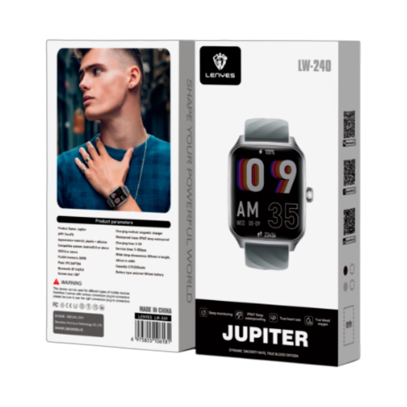 Smartwatch Reloj Inteligente Bluetooth Lenyes Lw240 Negro – imagen 2