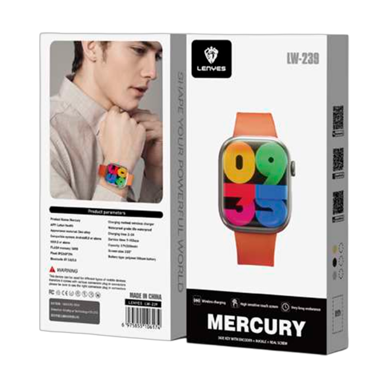 Smartwatch Reloj Inteligente Bluetooth Lenyes Lw239 Naranjo – imagen 2