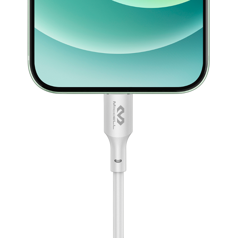 Cable Tipo c A Lightning Miccell Vq-d126 Blanco – imagen 3