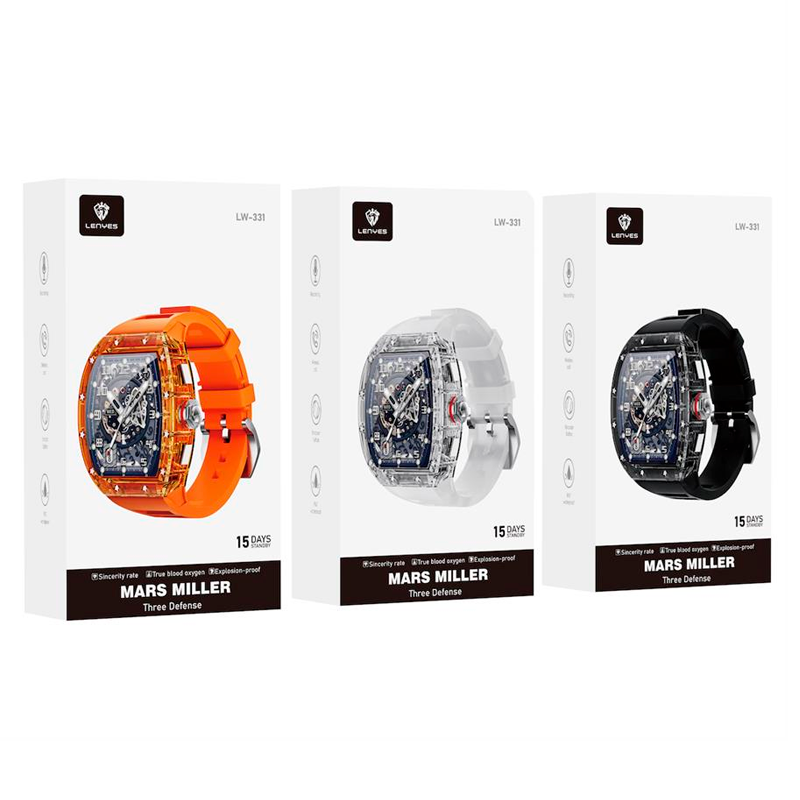 Smartwatch Reloj Inteligente Bluetooth Lenyes Lw331 Negro – imagen 2