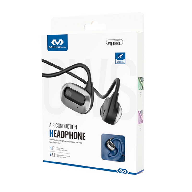 Audífonos Bluetooth Deportivo Miccell Vq-bh81 Negro – imagen 3