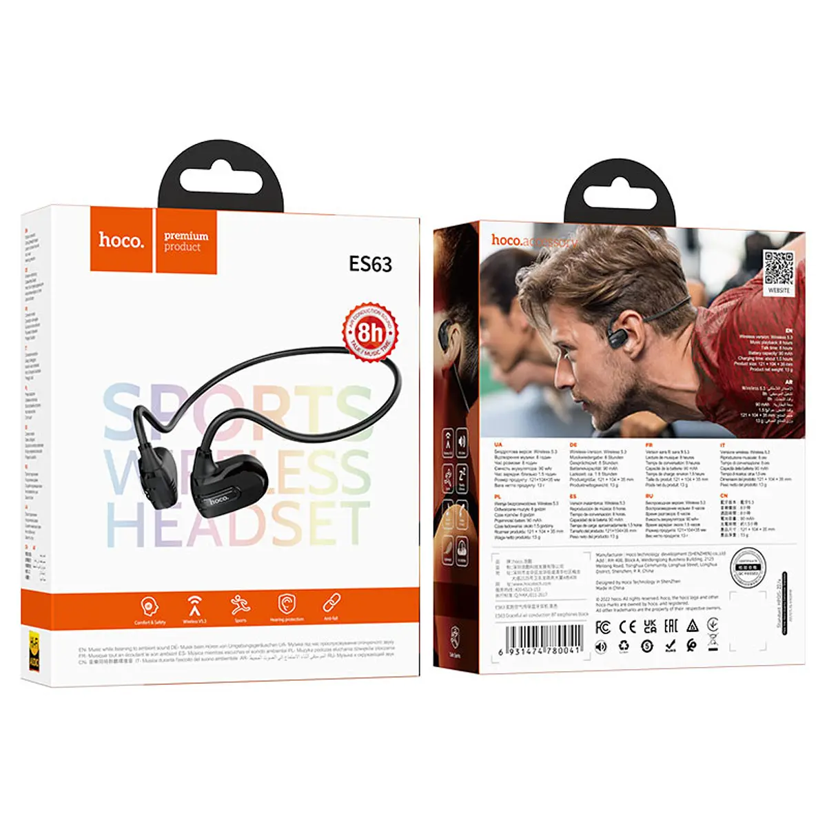 Audífonos Bluetooth Hoco Es63 Gracefull Negro – imagen 3