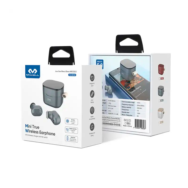 Audífonos In Ear Bluetooth Tws Miccell Vq-bh56 Blanco – imagen 3