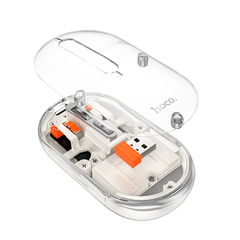 Mouse Hoco Wireless Gm35 General Dual 2.4g Blanco – imagen 3