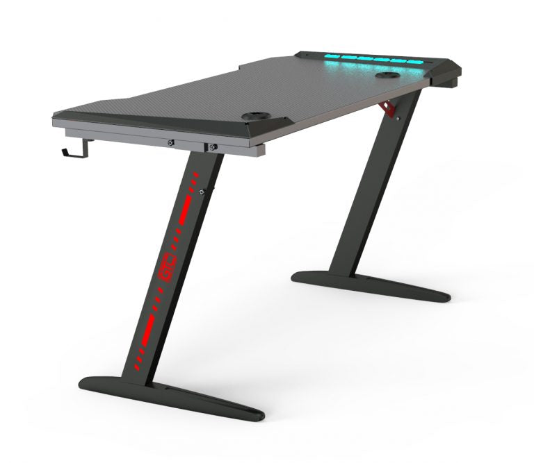 Escritorio Gamer Gtc Gta-001 Luz Led Negro – imagen 2