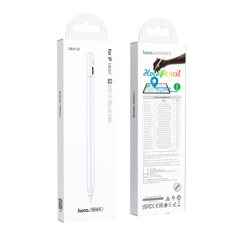 Lápiz Touch Para Tablet Hoco Gm112 Blanco – imagen 3
