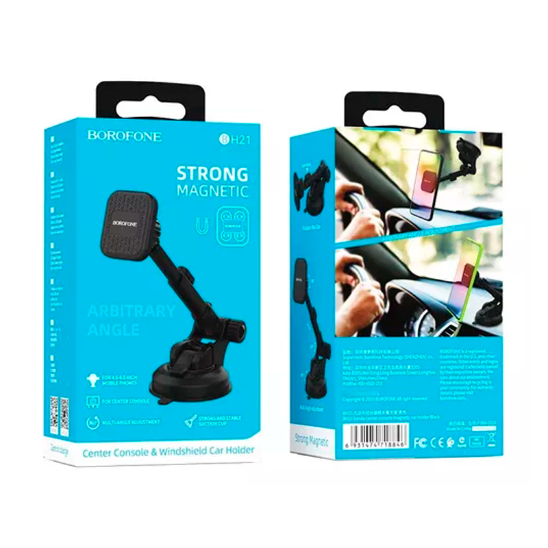 Soporte De Auto Tablero Parabrisas Borofone Bh21 Negro – imagen 3