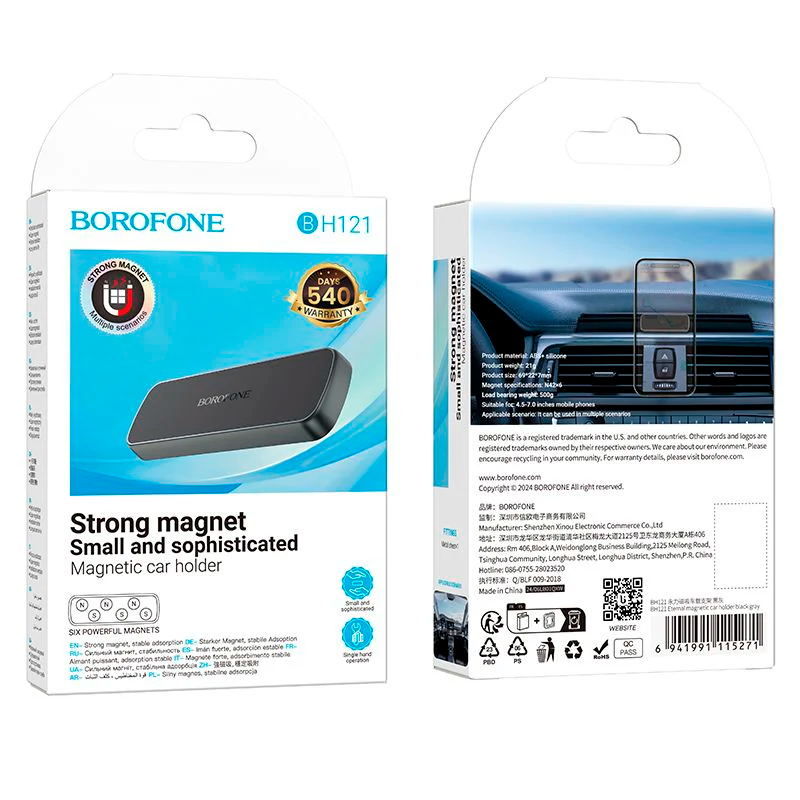 Soporte De Auto Tablero Borofone Bh121 Negro – imagen 3
