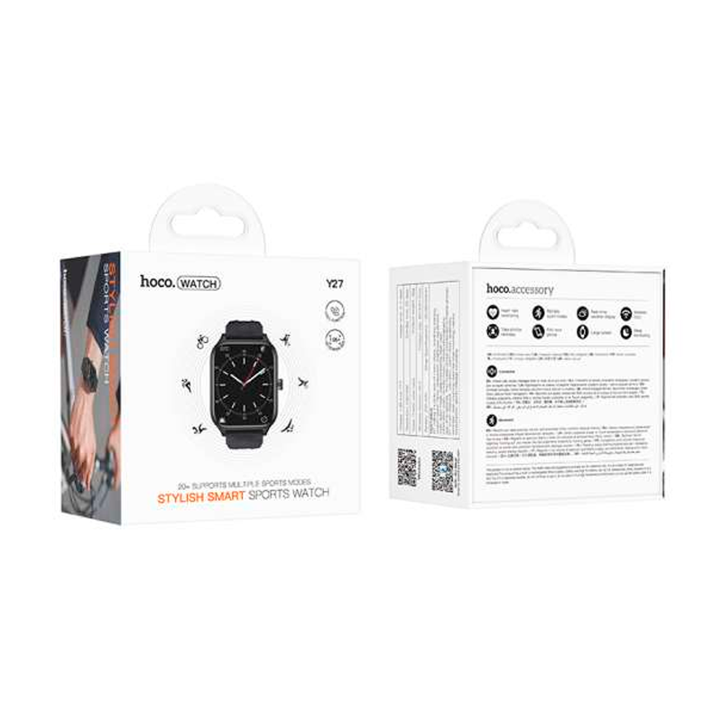 Smartwatch Reloj Inteligente Bluetooth Hoco Y27 Smart Negro – imagen 3