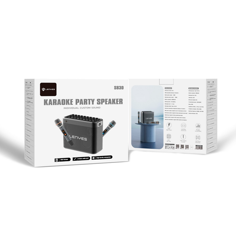 Parlante Bluetooth Lenyes S830 Karaoke 160w Negro – imagen 2