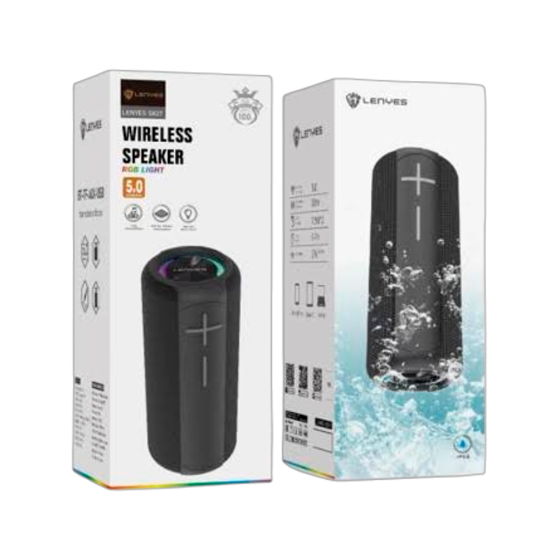 Parlante Bluetooth Lenyes S827 Resistente Al Agua 15w Negro – imagen 3