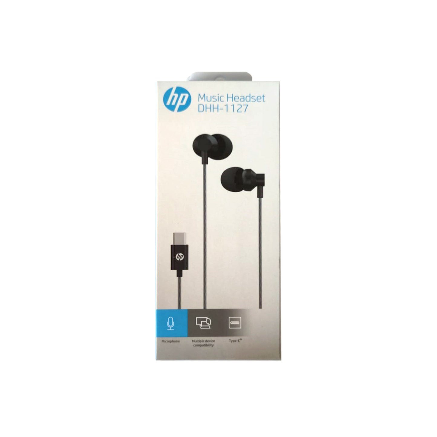 Audifonos Hp In Ear Dhh-1127 Usb-C Negro – imagen 2