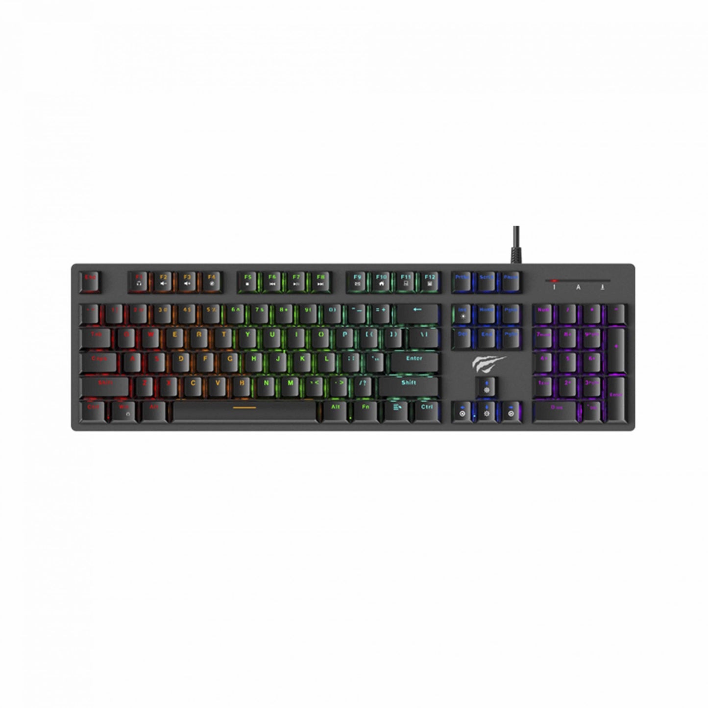 Teclado Gamer Mecanico Gamenote Rgb Kb858 Outemu Blue Negro – imagen 2