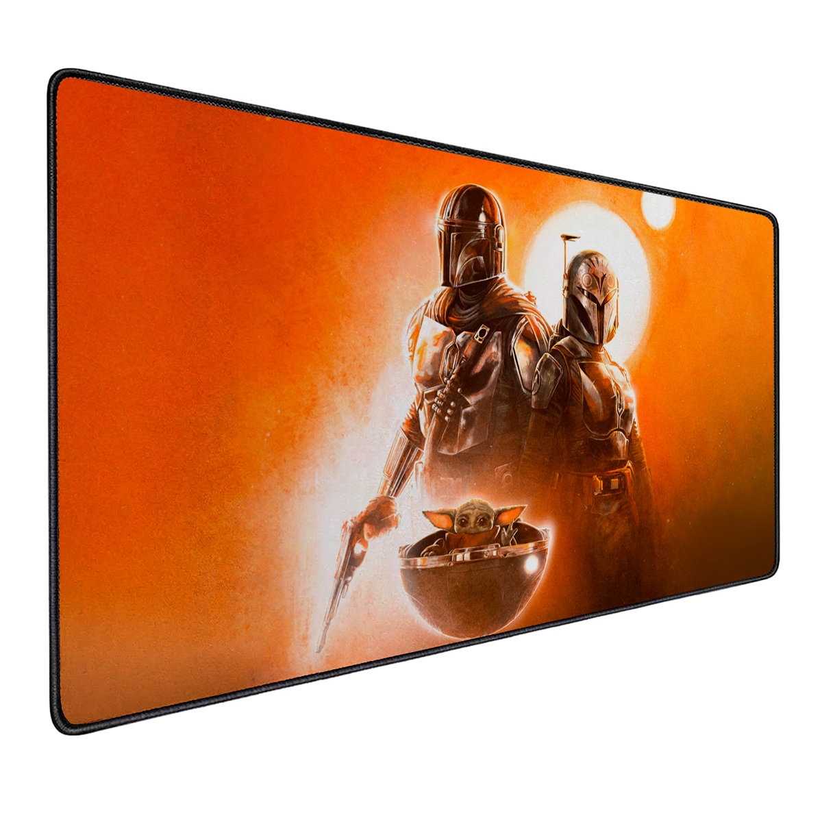 Mousepad Gamer Antideslizante 90x40 Diseño Mandalorian