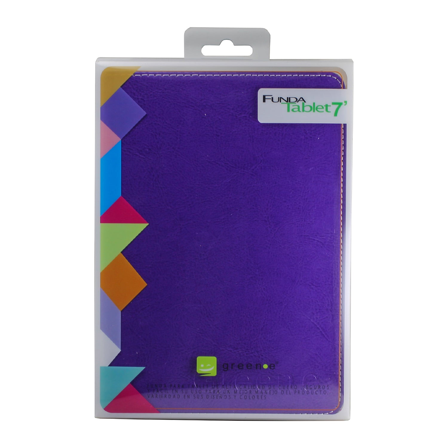 Carcasa Flip Cover Ecocuero 7 Pulgadas Universal Morado – imagen 2