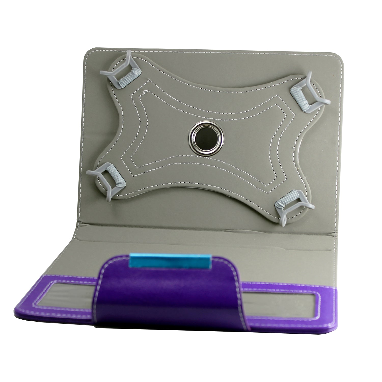 Carcasa Flip Cover Ecocuero 7 Pulgadas Universal Morado – imagen 3