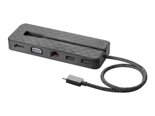 Adaptador Hub Hp Mini Tipo C Usb 3.0x2 Hdmi RJ45 Vga Gris – imagen 3
