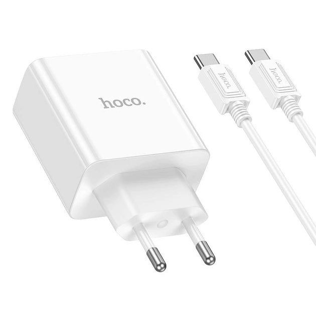 Cargador Hoco C108a 35w Carga Rapida + Cable Tipo C Blanco – imagen 3
