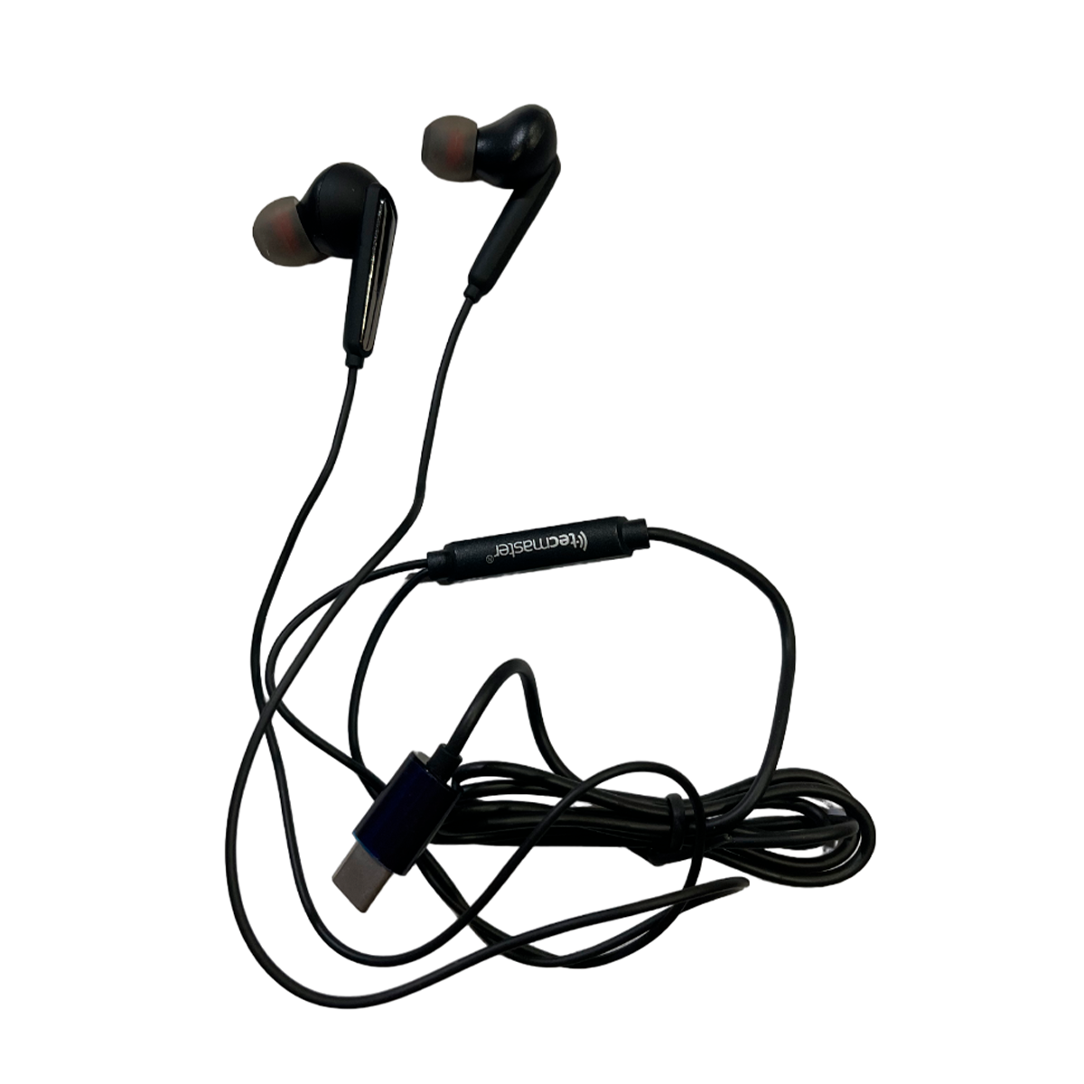 Audifonos In Ear Tecmaster Hi-fi Conector Tipo C Negro