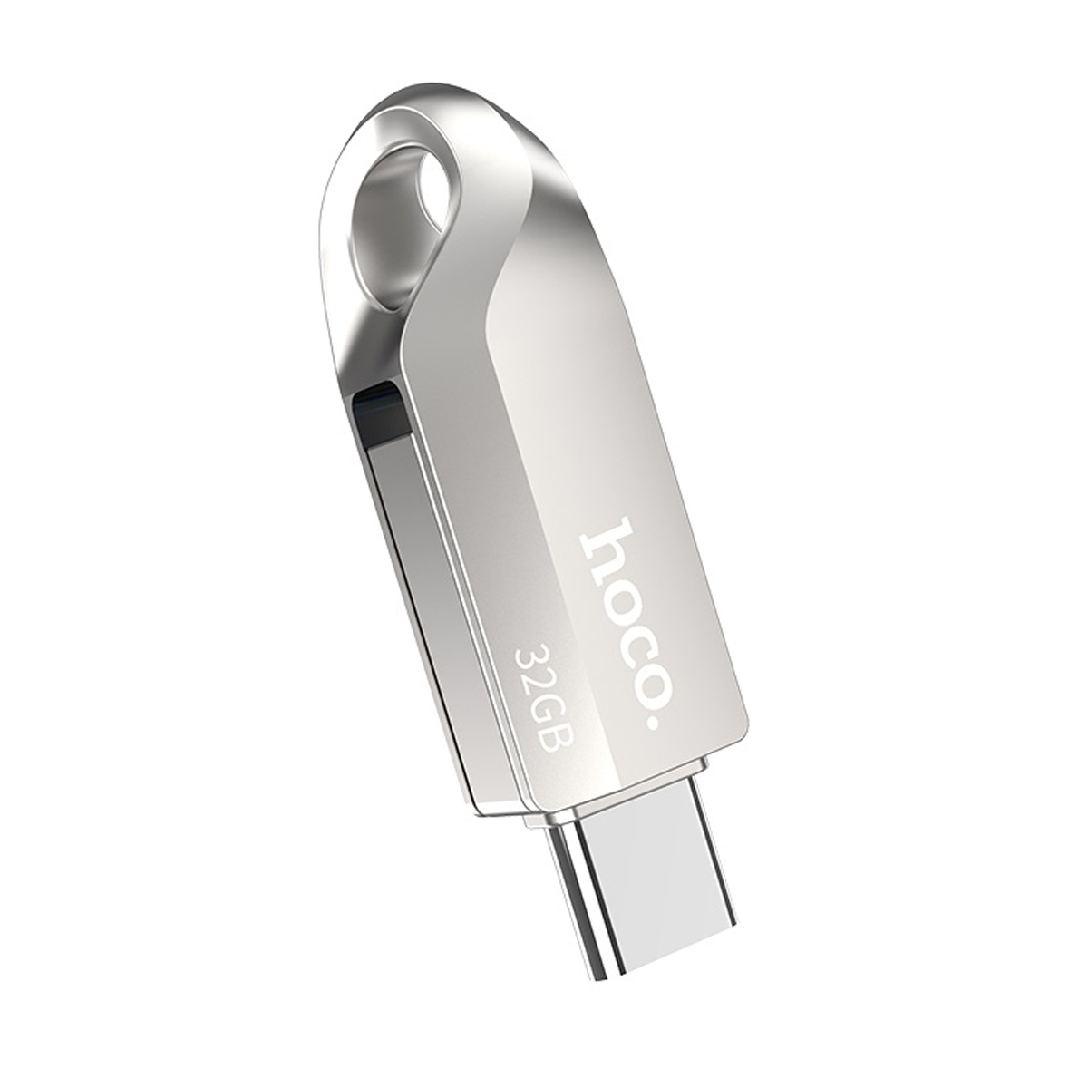 Pendrive Dual Usb 3.0 Tipo C Hoco Ud8 128 Gb Gris