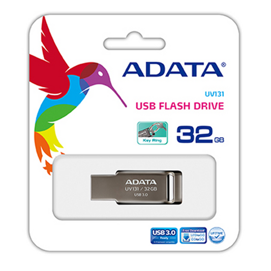 Pendrive Metálico Adata 32 Gb 3.0 Uv131 Gris