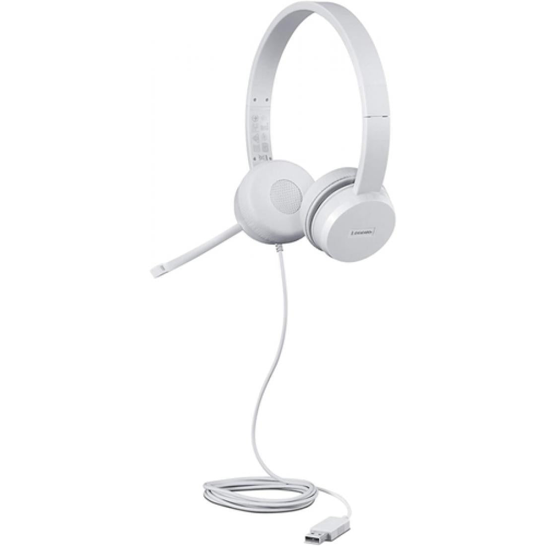 Audifono Alambrico Lenovo H110 3.5mm Blanco – imagen 2