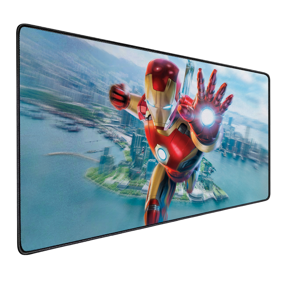 Mousepad Gamer Antideslizante 90x40 Diseño Iron Man Attack