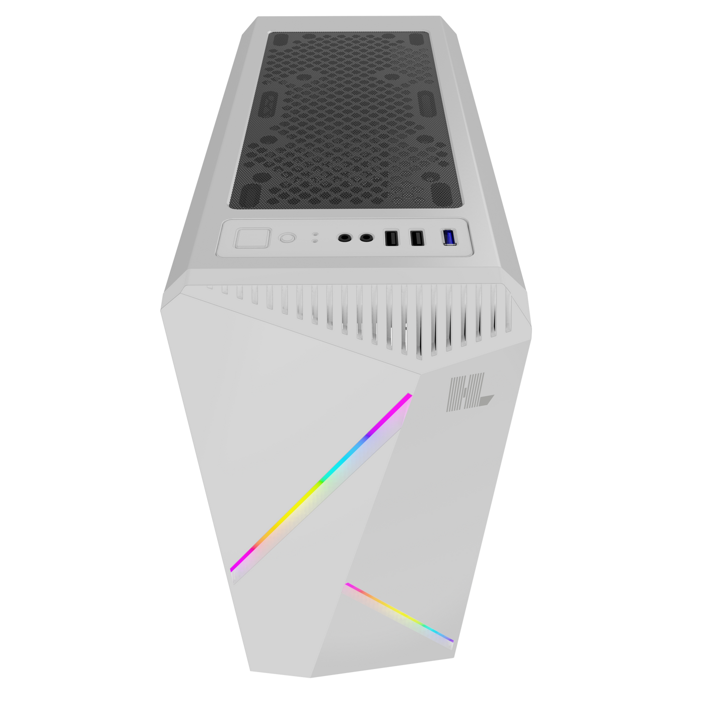 Gabinete Gamer Mid Tower Hype Legend Revolution Atx Blanco – imagen 4