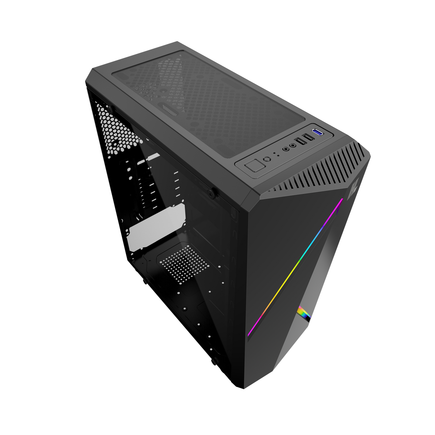 Gabinete Gamer Mid Tower Hype Legend Revolution Atx Negro – imagen 4