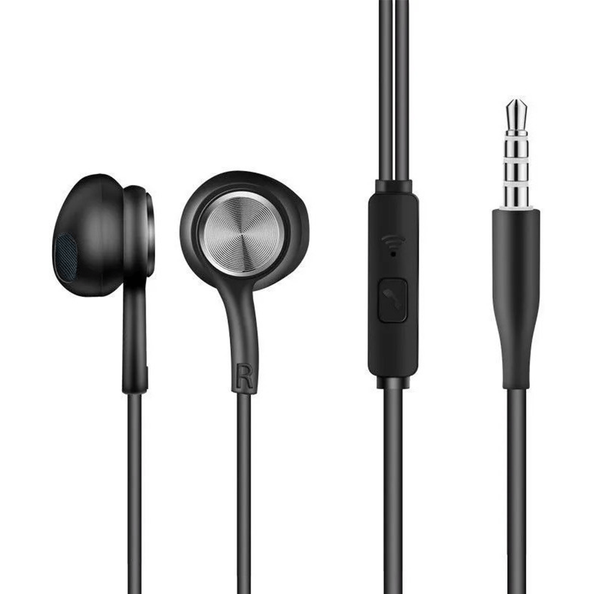 Audifonos In Ear Conector 3.5mm I10 Con Microfono Negro
