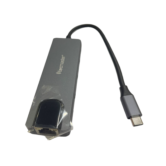 Adaptador Hub Tipo C 5 en 1 Tecmaster Gris