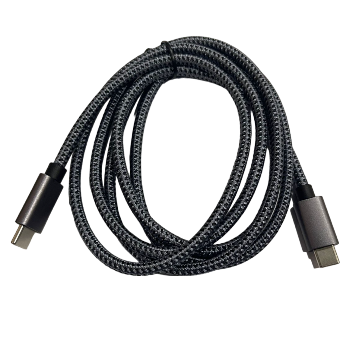 Cable Tipo C a Tipo C 100W 1.5 Metros Reforzado Tecmaster Negro – imagen 4