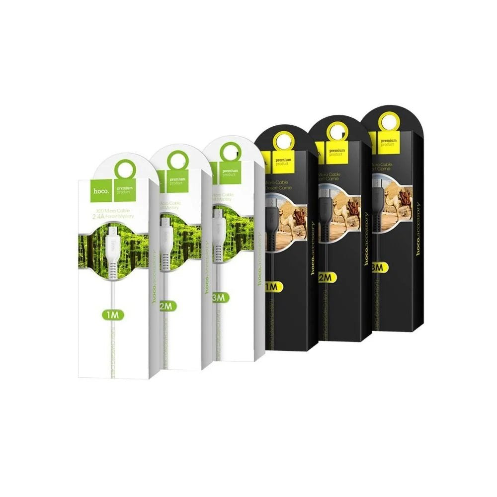 Cable Usb a Micro Usb Hoco X20 3 Metros Blanco – imagen 3